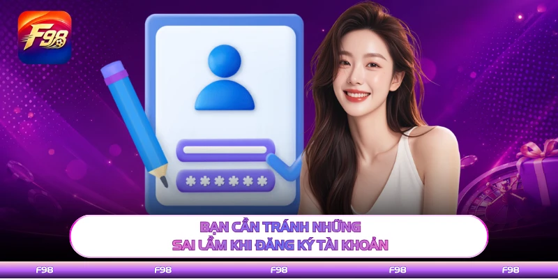 Bạn cần tránh những sai lầm khi đăng ký tài khoản